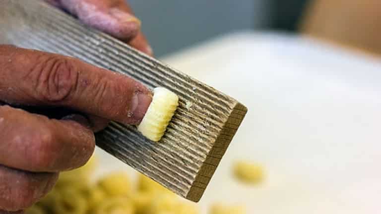 Handmade potato gnocchi, first course recipes fresh pasta