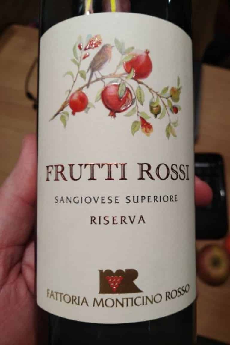 Frutti Rossi Sangiovese superiore riserva Fattoria Monticino Rosso review