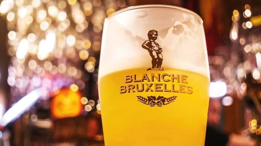 Bicchiere Da Birra Erdinger 0,5L Con Decoro Floßfahrt-Gaudi - Bianco Satinato, In Cartone Originale